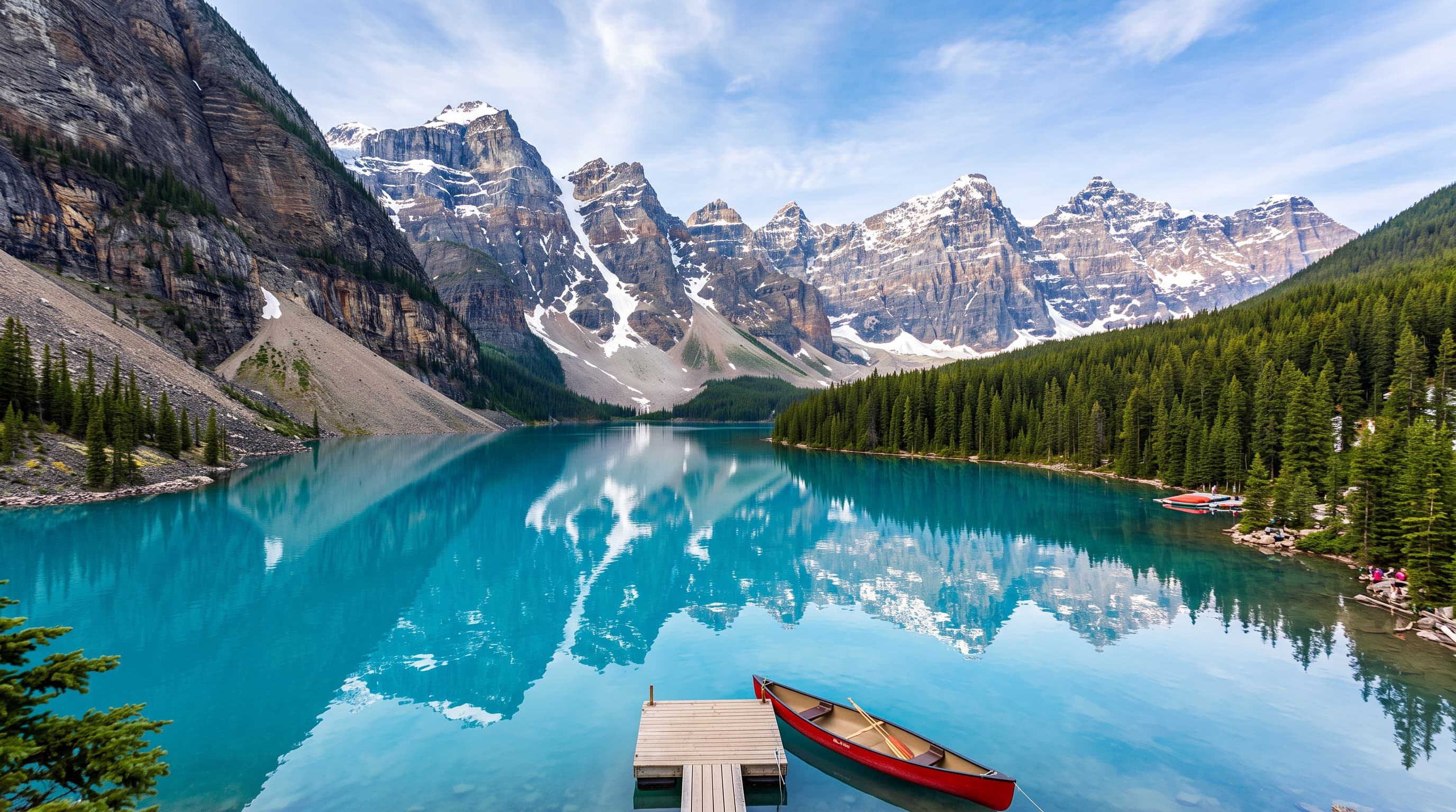 Moraine Lake in the Canadian Rockies, Alberta